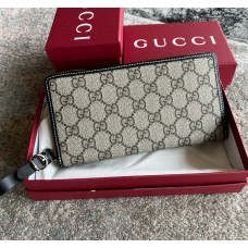 Gucci GG Emblem Zip-Around Wallet GUW819122-black