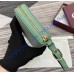 Gucci GG Emblem Zip-Around Wallet GUW819122-green