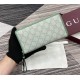 Gucci GG Emblem Zip-Around Wallet GUW819122-green