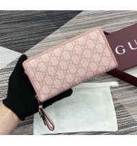Gucci GG Emblem Zip-Around Wallet GUW819122-pink