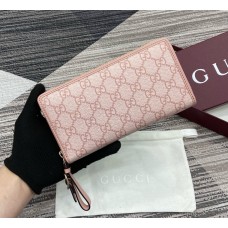 Gucci GG Emblem Zip-Around Wallet GUW819122-pink