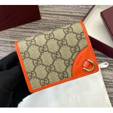 Gucci GG Emblem small wallet GUW820692-orange