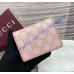 Gucci GG Emblem small wallet GUW820692-pink