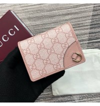 Gucci GG Emblem small wallet GUW820692-pink