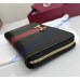 Gucci Horsebit Web zip around wallet GUW867124-L-black