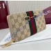 Gucci Horsebit Web zip around wallet GUW867124-brown