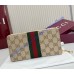 Gucci Horsebit Web zip around wallet GUW867124-brown