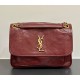 Saint Laurent Medium Niki Chain Bag In Quilted Leather YSL498894-A-wine