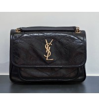 Saint Laurent Baby Niki Chain Bag In Quilted Leather YSL533037-AA-black
