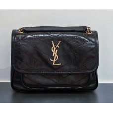 Saint Laurent Baby Niki Chain Bag In Quilted Leather YSL533037-AA-black