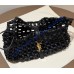 Saint Laurent LE 5 À 7 in wood beads YSL657228-S-black