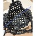 Saint Laurent LE 5 À 7 in wood beads YSL657228-S-black
