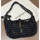 Saint Laurent LE 5 À 7 in wood beads YSL657228-S-black