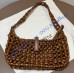 Saint Laurent LE 5 À 7 in wood beads YSL657228-S-brown