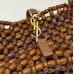 Saint Laurent LE 5 À 7 in wood beads YSL657228-S-brown