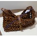 Saint Laurent LE 5 À 7 in wood beads YSL657228-S-brown