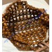 Saint Laurent LE 5 À 7 in wood beads YSL657228-S-brown