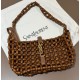 Saint Laurent LE 5 À 7 in wood beads YSL657228-S-brown