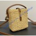 Saint Laurent Le 37 Mini in raffia YSL765870-IC-tan