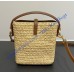Saint Laurent Le 37 Mini in raffia YSL765870-IC-tan