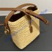 Saint Laurent Le 37 Mini in raffia YSL765870-IC-tan