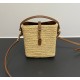 Saint Laurent Le 37 Mini in raffia YSL765870-IC-tan