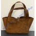 Saint Laurent LE 5 À 7 Small Bea in suede YSL779029-B-brown