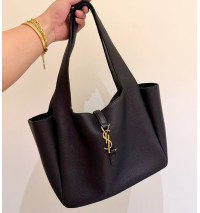 Saint Laurent LE 5 À 7 Small Bea in grained leather YSL779029-black