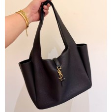 Saint Laurent LE 5 À 7 Small Bea in grained leather YSL779029-black