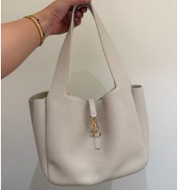 Saint Laurent LE 5 À 7 Small Bea in grained leather YSL779029-cream