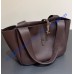 Saint Laurent LE 5 À 7 Small Bea in grained leather YSL779029-dark-brown