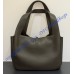 Saint Laurent LE 5 À 7 Small Bea in grained leather YSL779029-dark-green