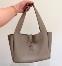 Saint Laurent LE 5 À 7 Small Bea in grained leather YSL779029-tan