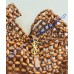 Saint Laurent LE 5 À 7 large in wood beads YSL823807-WB-caramel