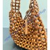 Saint Laurent LE 5 À 7 large in wood beads YSL823807-WB-caramel