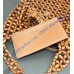 Saint Laurent LE 5 À 7 large in wood beads YSL823807-WB-caramel