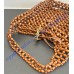 Saint Laurent LE 5 À 7 large in wood beads YSL823807-WB-caramel