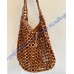 Saint Laurent LE 5 À 7 large in wood beads YSL823807-WB-caramel
