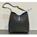 Saint Laurent LE 5 À 7 supple small in raffia and leather YSL823812-IC-black