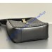 Saint Laurent LE 5 À 7 supple small in raffia and leather YSL823812-IC-black