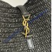 Saint Laurent LE 5 À 7 supple small in raffia and leather YSL823812-IC-black