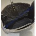 Saint Laurent LE 5 À 7 supple small in raffia and leather YSL823812-IC-black
