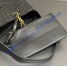 Saint Laurent LE 5 À 7 supple small in raffia and leather YSL823812-IC-black