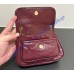 Saint Laurent Niki mini in textured leather YSL828736A-wine