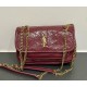Saint Laurent Niki mini in textured leather YSL828736A-wine