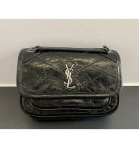 Saint Laurent Niki mini in Quilted leather YSL828736B-black