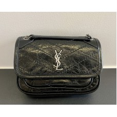 Saint Laurent Niki mini in Quilted leather YSL828736B-black