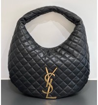Saint Laurent Icare hobo in quilted nappa YSL858160-black