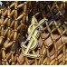 Saint Laurent Icare medium in wood beads YSL862071-S-brown