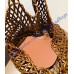 Saint Laurent Icare medium in wood beads YSL862071-S-brown